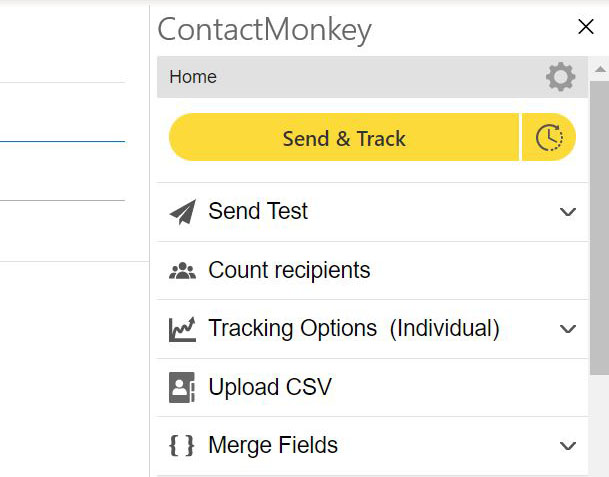 Screenshot of ContactMonkey