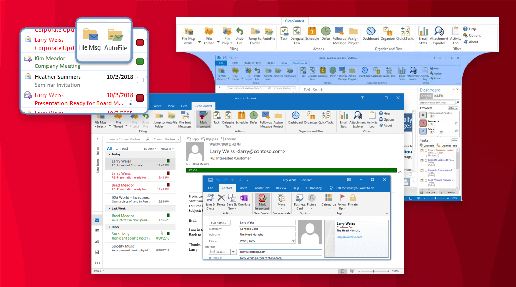 ClearContext plugin for Outlook © ClearContext