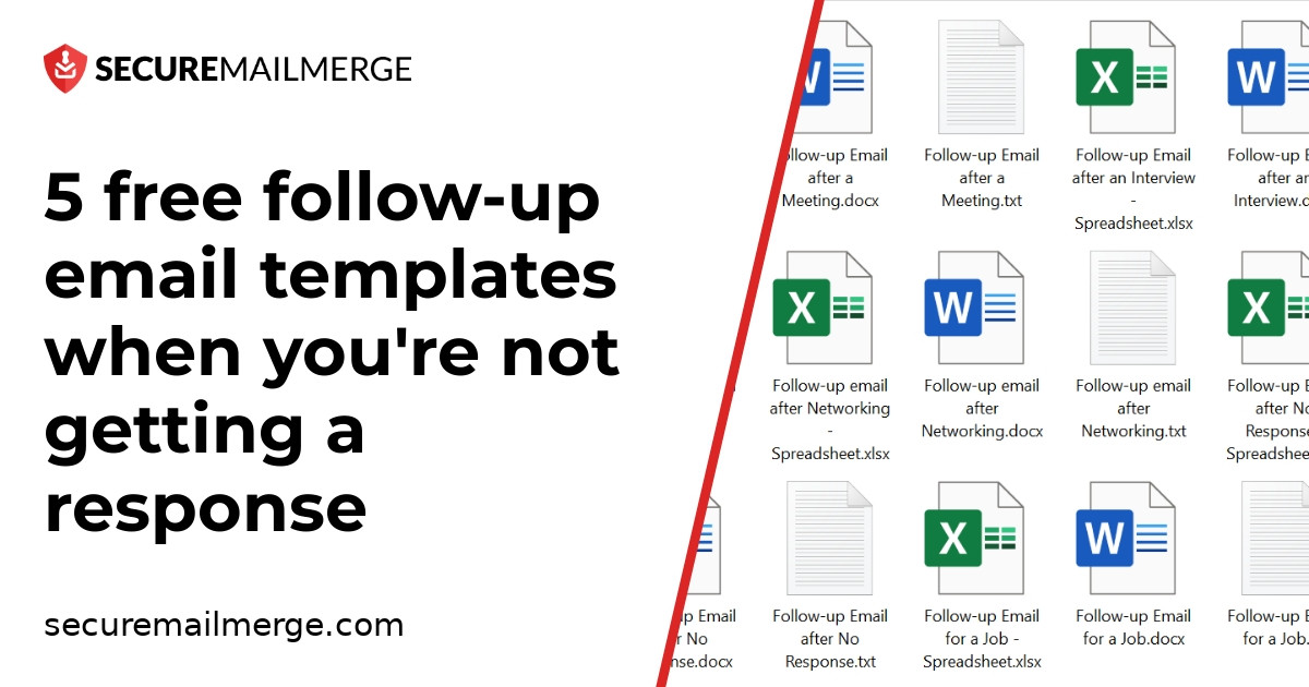 5 free follow-up email templates when you're not getting a response