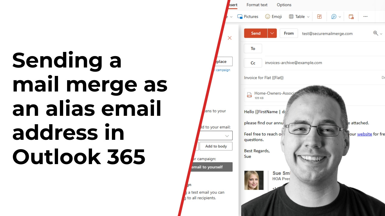 How to Send a Mail Merge Campaign Using an Email Alias in Microsoft 365