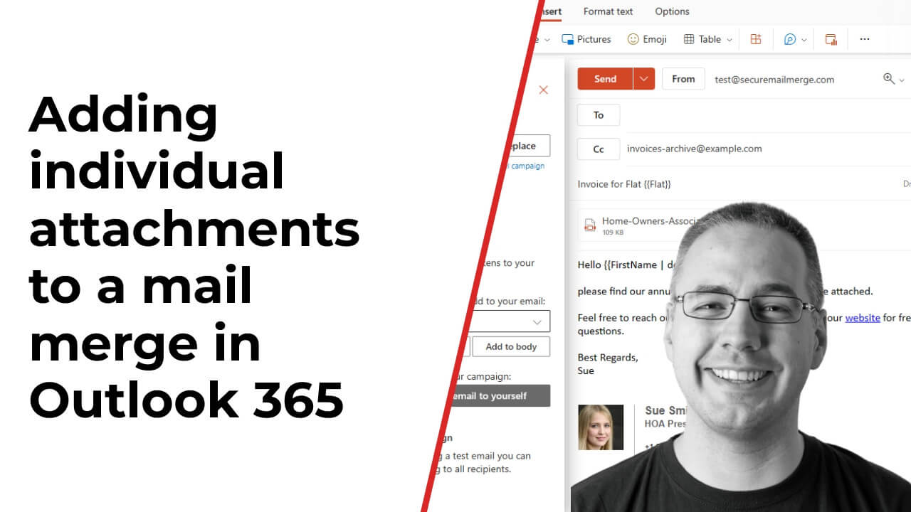 Send a Mail Merge with Individual Attachments in Outlook 365